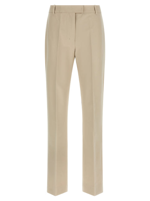'S Max Mara Beige Cotton Cropped Pants