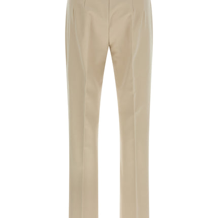 'S Max Mara Beige Cotton Cropped Pants