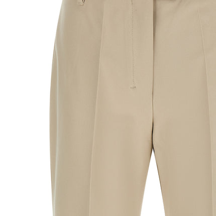 'S Max Mara Beige Cotton Cropped Pants