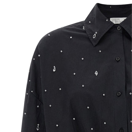 Giuseppe Di Morabito Black Cotton Short Dress