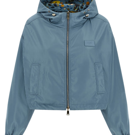 Fendi Blue Polyester Shell Jacket