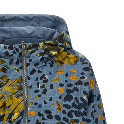 Fendi Blue Polyester Shell Jacket