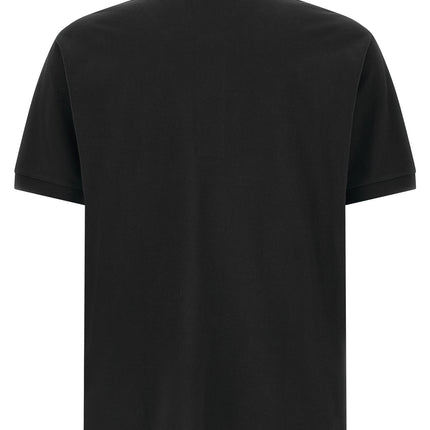 Lacoste Black Cotton Polo Shirt