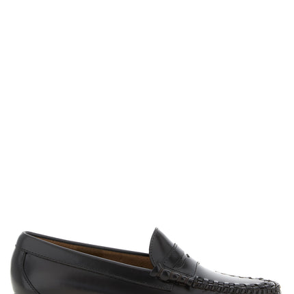 G.H. BASS Brown Cowhide Slip-On Loafers