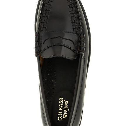 G.H. BASS Brown Cowhide Slip-On Loafers