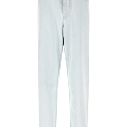 Stone Island Blue Cotton Straight-Leg Jeans
