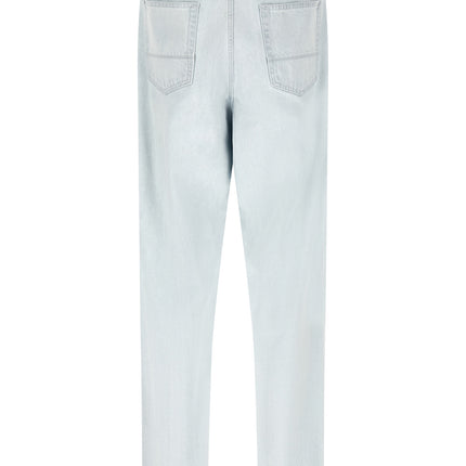 Stone Island Blue Cotton Straight-Leg Jeans