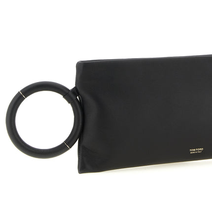 Tom Ford Black Lambskin Clutch Bag