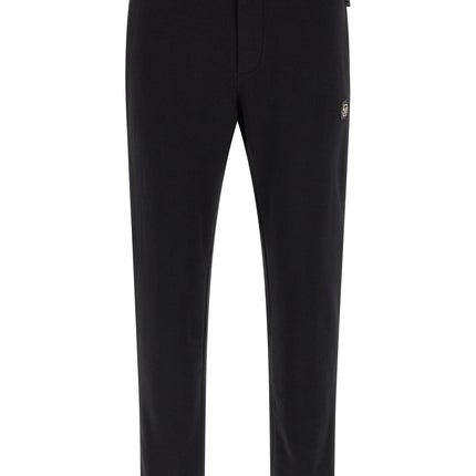 Philipp Plein Black Cotton Joggers (Workout Pants)