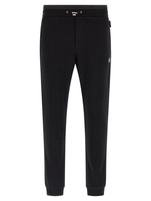 Philipp Plein Black Cotton Joggers (Workout Pants)