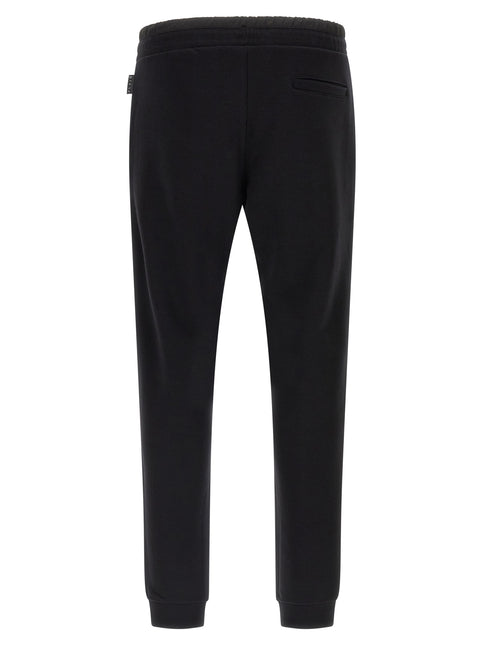 Philipp Plein Black Cotton Joggers (Workout Pants)