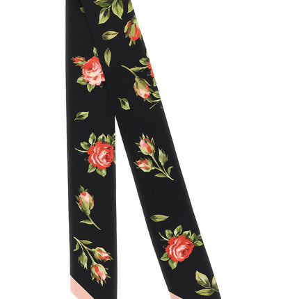 Dolce & Gabbana Black Silk Foulard
