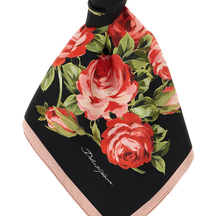 Dolce & Gabbana Black Silk Foulard