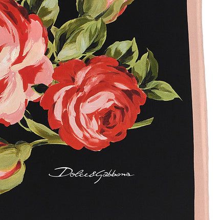 Dolce & Gabbana Black Silk Foulard