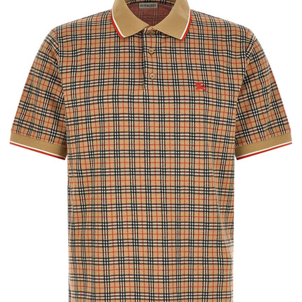 Burberry Beige Viscose Polo Shirt