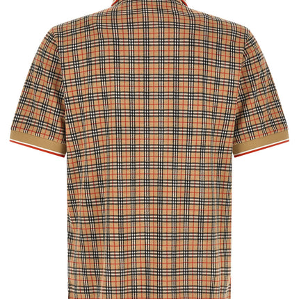 Burberry Beige Viscose Polo Shirt
