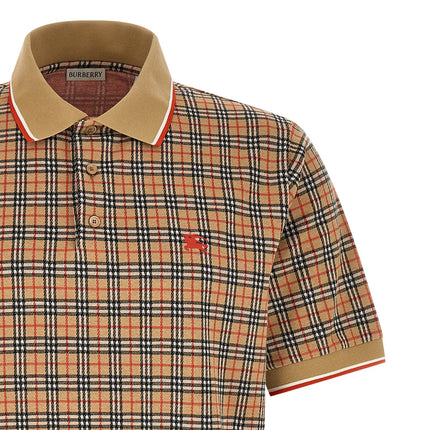 Burberry Beige Viscose Polo Shirt