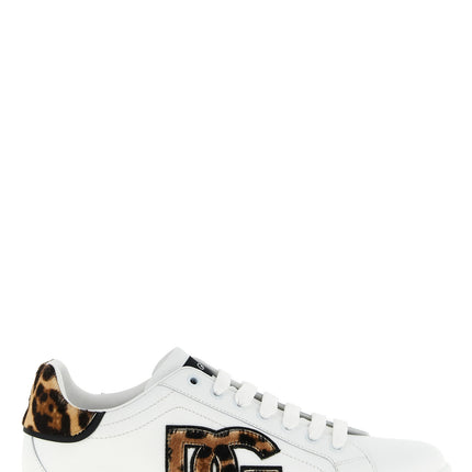 Dolce & Gabbana Brown Calfskin Low Top Sneakers