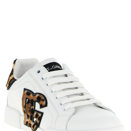 Dolce & Gabbana Brown Calfskin Low Top Sneakers