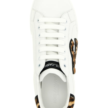 Dolce & Gabbana Brown Calfskin Low Top Sneakers