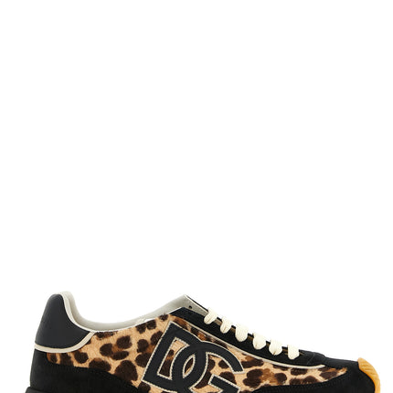 Dolce & Gabbana Multicolor Calfskin Low Top Sneakers