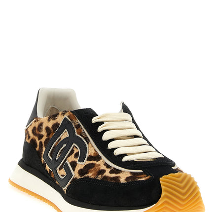Dolce & Gabbana Multicolor Calfskin Low Top Sneakers