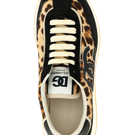 Dolce & Gabbana Multicolor Calfskin Low Top Sneakers