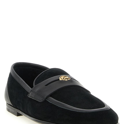 Dolce & Gabbana Black Calfskin Slip-On Loafers