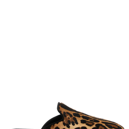 Dolce & Gabbana Brown Calfskin Flats