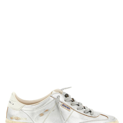 Golden Goose Silver Cowhide Low Top Sneakers