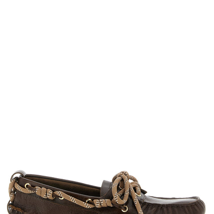 Golden Goose Brown Cowhide Slip-On Loafers