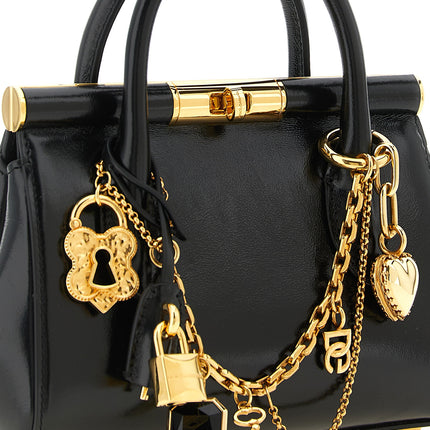 Dolce & Gabbana Black Calfskin Handbag