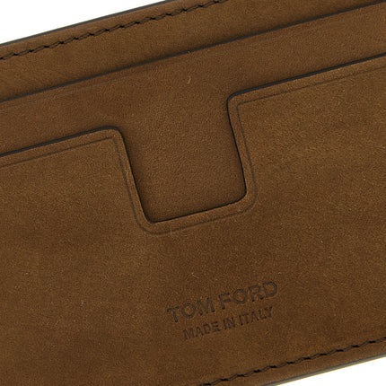 Tom Ford Brown Calfskin Cardholder