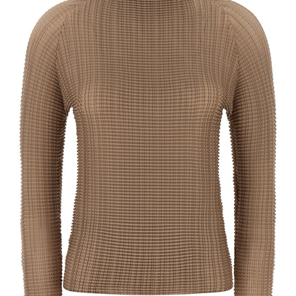Issey Miyake Beige Polyester Blouse Issey Miyake