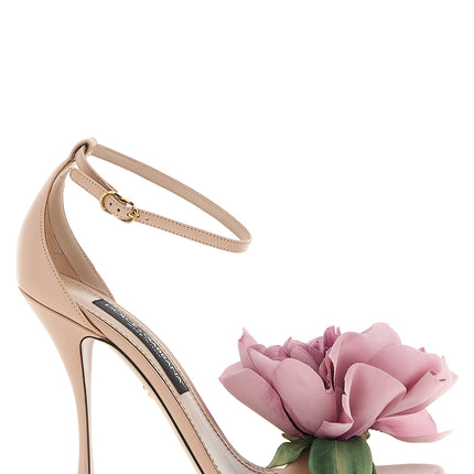 Dolce & Gabbana Multicolor Calfskin Stiletto Heel Sandals