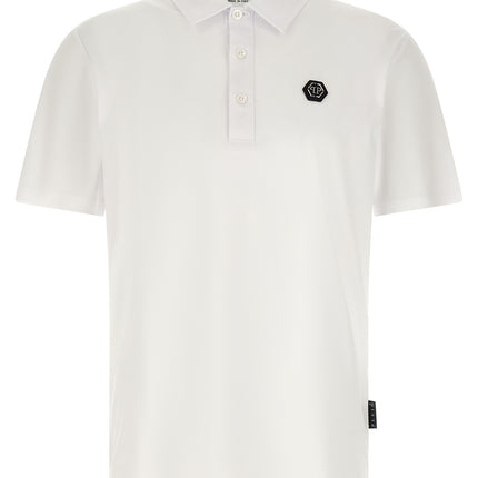 Philipp Plein White Cotton Polo Shirt