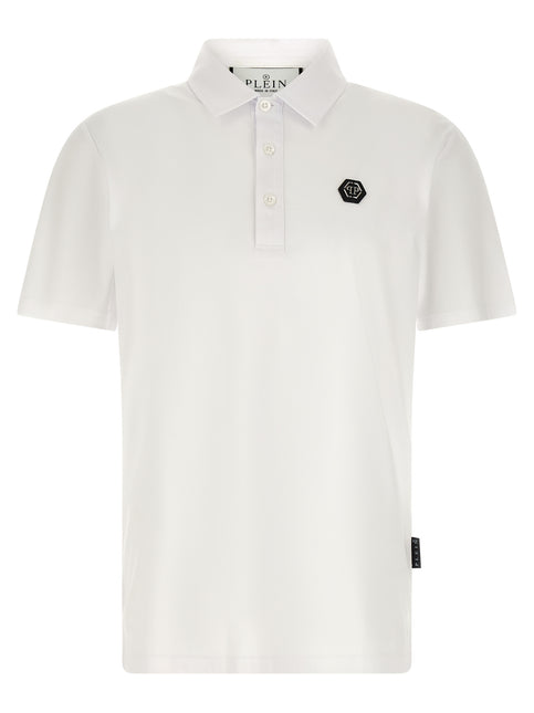 Philipp Plein White Cotton Polo Shirt
