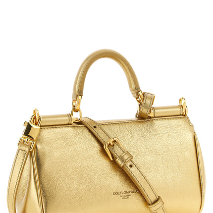 Dolce & Gabbana Gold Calfskin Handbag