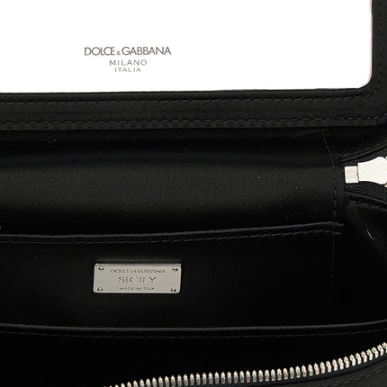 Dolce & Gabbana Black Viscose Crossbody Bag