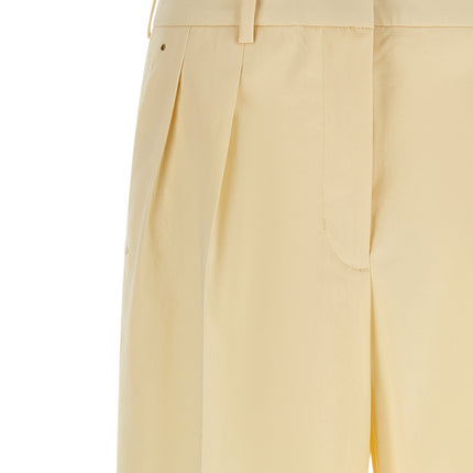 Moncler Beige Cotton Dress Pants
