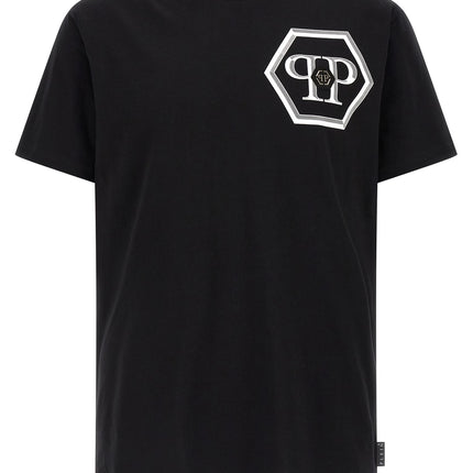 Philipp Plein Black Cotton T-Shirt