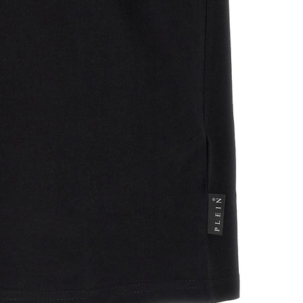 Philipp Plein Black Cotton T-Shirt