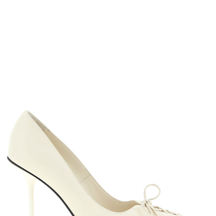 Jimmy Choo White Leather High Heel Pumps