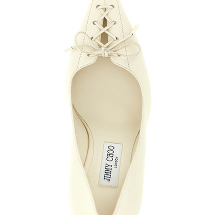 Jimmy Choo White Leather High Heel Pumps