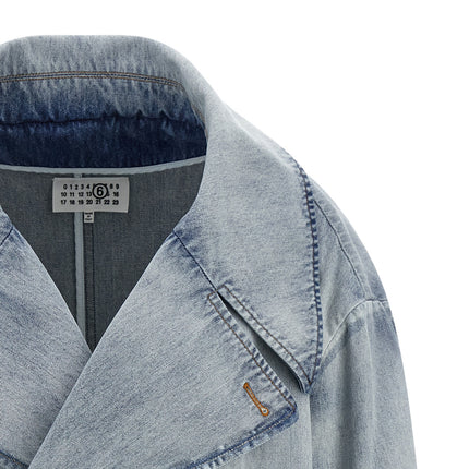 MM6 Maison Margiela Blue Cotton Denim Jacket