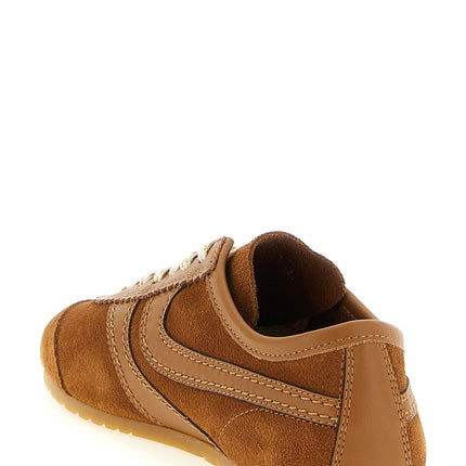 Dries Van Noten Brown Calfskin Sneakers