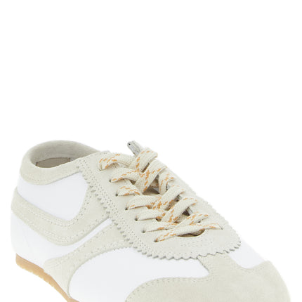 Dries Van Noten Beige Cowhide Low Top Sneakers