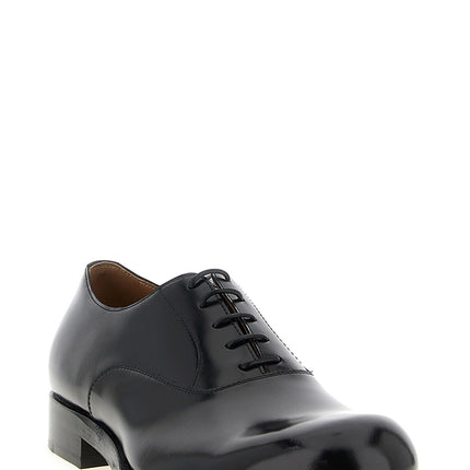 Dries Van Noten Black Calfskin Oxfords And Derbies