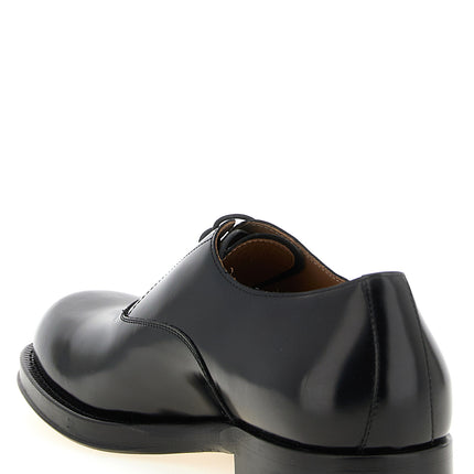 Dries Van Noten Black Calfskin Oxfords And Derbies