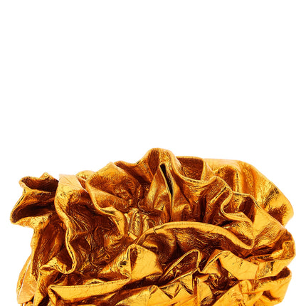 Dries Van Noten Orange Cowhide Clutch Bag